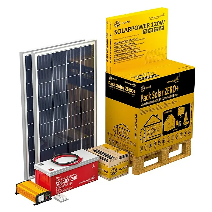 Kit de generación solar - Para iluminación y generación de energía solar