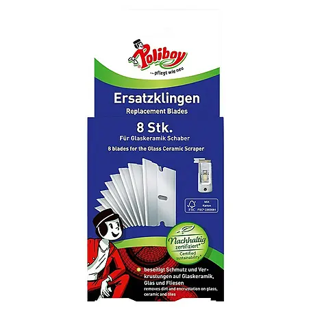 Poliboy  Ersatzklingen für Glaskeramikschaber