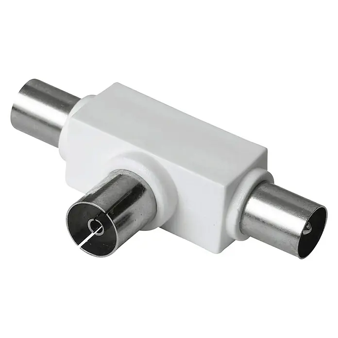 Hama Verteiler - Koax-Stecker, Koax-Kupplung, 1 Stk. - Vorderansicht