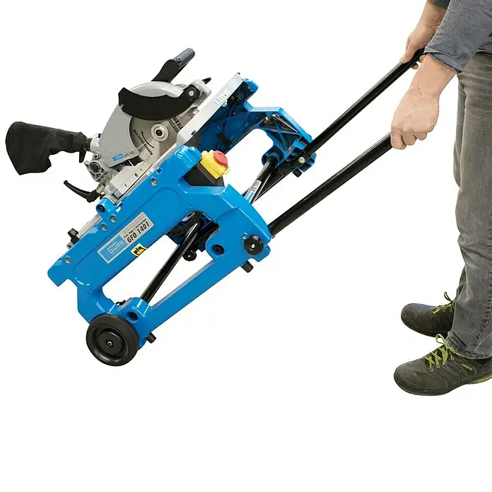 Güde Kapp- & Gehrungssäge GFO 1401 - 1.400 W, Durchmesser Sägeblatt: 216 mm, 5.000 U/min - Detailaufnahme