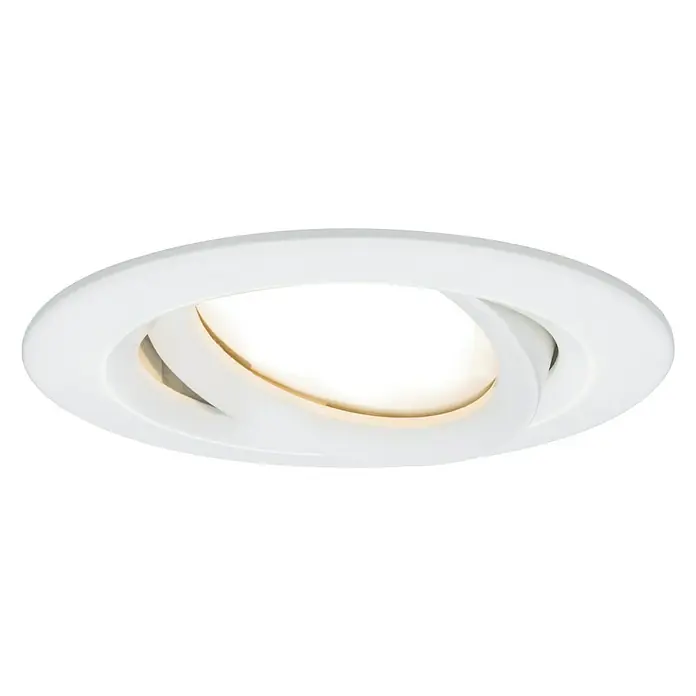 Paulmann LED ugradbena svjetiljka, okrugla Nova Plus - 6,8 W, Bijele boje, Topla bijela, IP65 - Pogled sprijeda