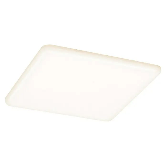 Paulmann LED-Panel Veluna VariFit - 20 W, L x B x H: 18,5 x 18,5 x 3,1 cm, Satin, Warmweiß, 3.000 K - Vorderansicht
