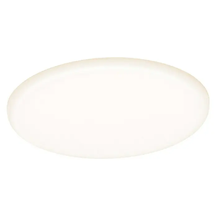 Paulmann LED-Panel rund Veluna VariFit - 17 W, Ø x H: 18,5 x 3,1 cm, Satin, Warmweiß, Dimmbar - Vorderansicht