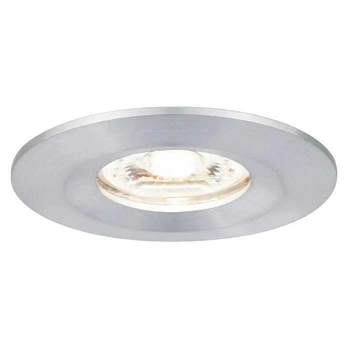 Paulmann LED-Einbauleuchte rund Nova Mini - 4 W, Aluminium, Warmweiß - Vorderansicht