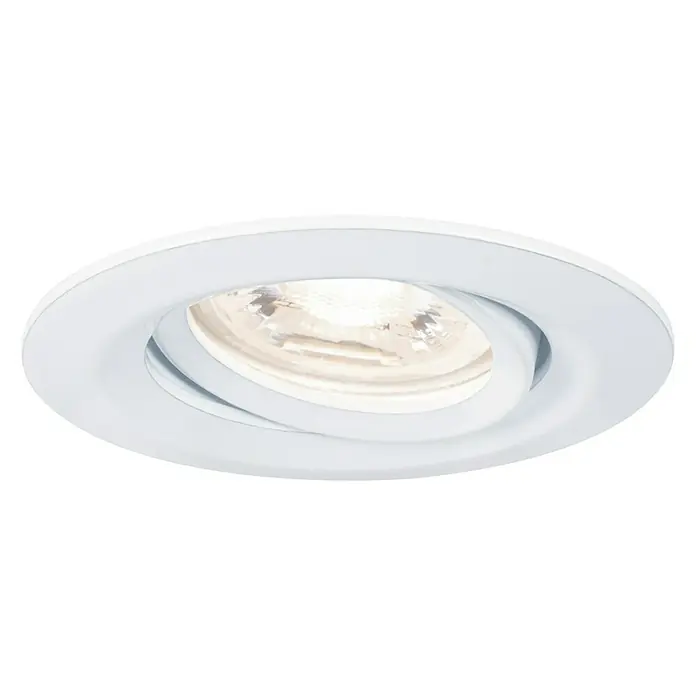 Paulmann LED-Einbauleuchte rund Nova Mini - 4 W, Weiß, Warmweiß - Vorderansicht
