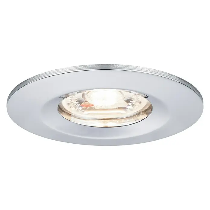 Paulmann LED-Einbauleuchte rund Nova Mini - 4 W, Chrom, Warmweiß, Leuchtenkopf beweglich - Vorderansicht