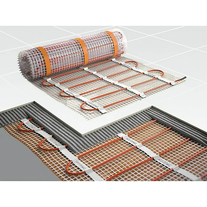 Admiral E-Power Fußbodenheizung Comfort - 25,4 x 0,5 m, Beheizbare Fläche: 12 m², 135 W/m² - Rechte Seitenansicht