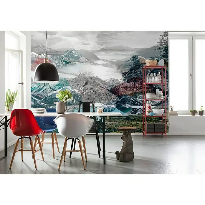 Komar Into Illusions Fototapete Up and Down - 4 -tlg., B x H: 368 x 248 cm, Vlies - Stimmungsaufnahme