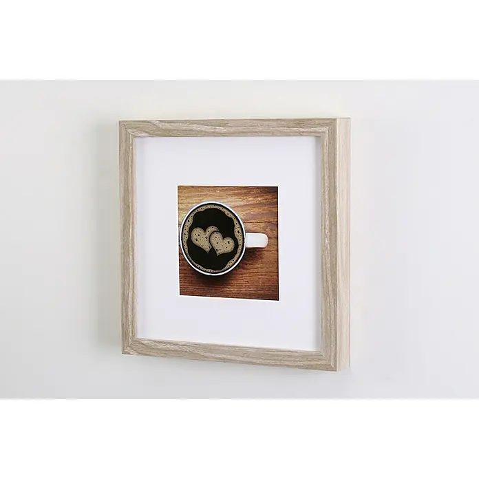 Portraitrahmen Enjoy - Holz Hell, 23 x 23 cm, Holz - Rechte Seitenansicht