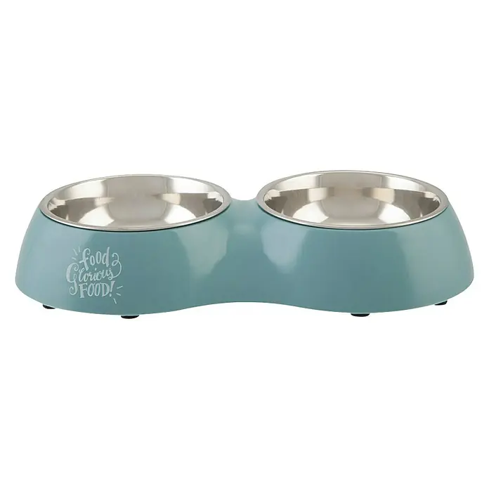 Beeztees Tazón para mascotas Doble Glorius - Apto para: Perros, Contenido: 2 X 350 ml - Vista frontal