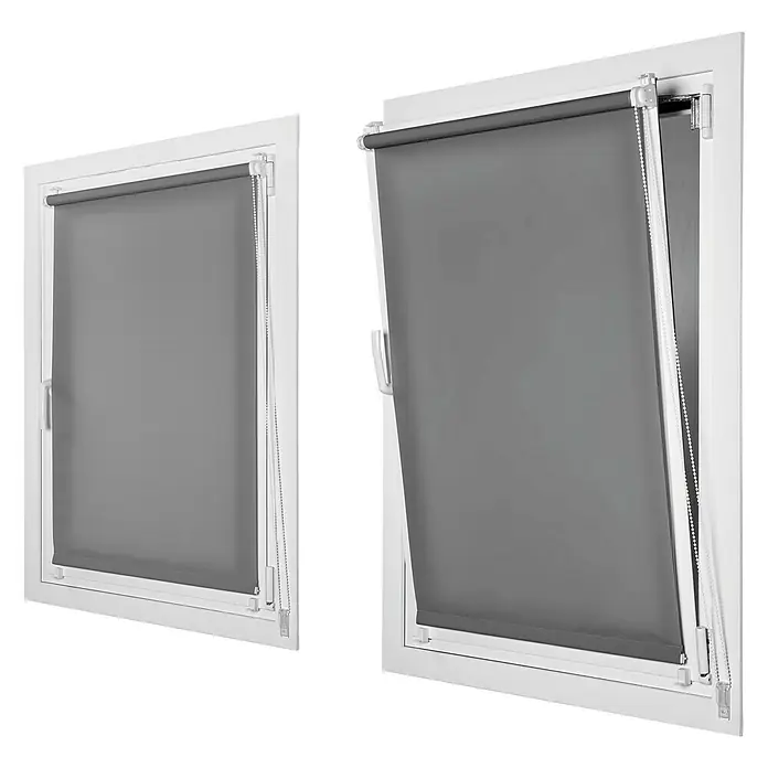Estor enrollable Clip&Fix - An x Al: 45 x 180 cm, Asfalto