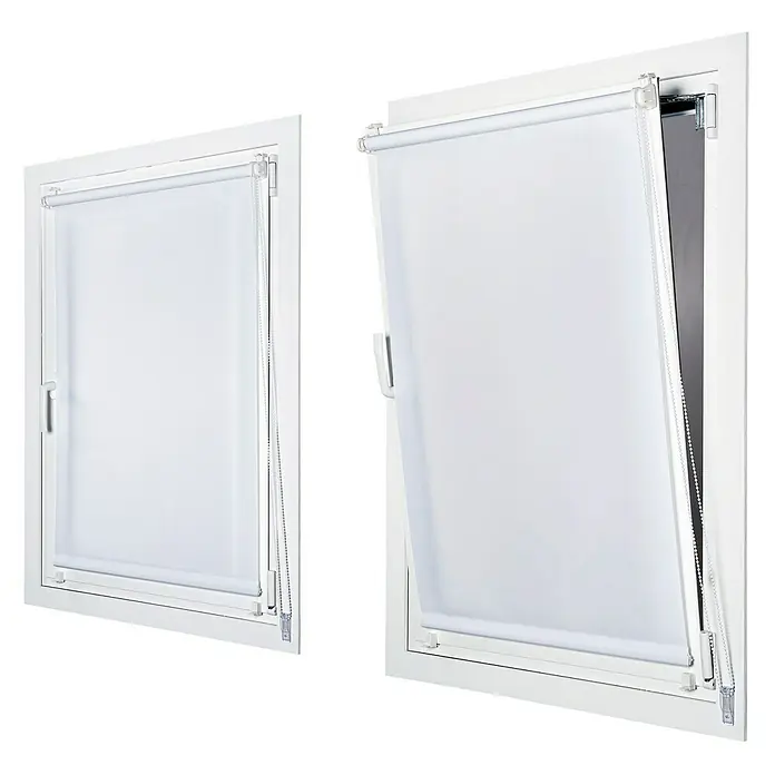 Estor enrollable Clip&Fix - An x Al: 75 x 180 cm, Blanco nieve
