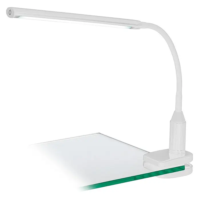 Eglo LED-Klemmleuchte Laroa - 4,5 W, Weiß, L x B x H: 45 x 6,5 x 27,5 cm
