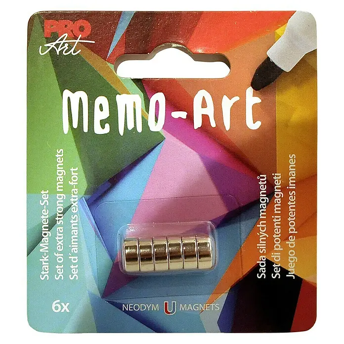 ProArt Magnete Memo-Art - 6 Stk., Rund - Vorderansicht
