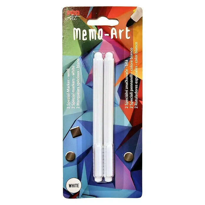 ProArt Memoboard Stifte - 2 Stk., Weiß - Vorderansicht