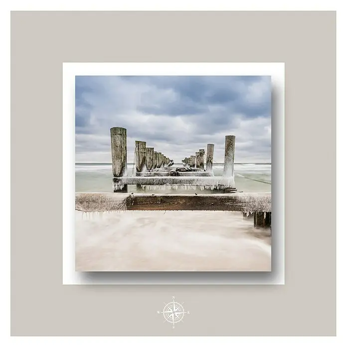 Cuadro de vidrio - Magic Beach, An x Al: 50 x 50 cm - Vista frontal