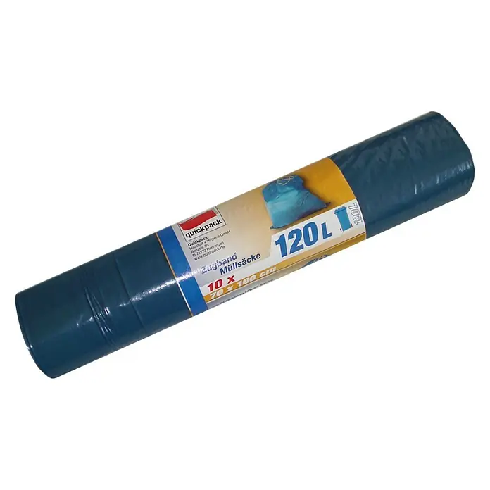 Quickpack Müllbeutel - 120 l l, 10 Stk., Blau
