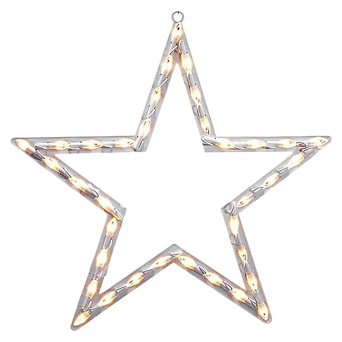 Konstsmide Led-kerstverlichting Ster - Binnen, 35 lampen, b x h: 50 x 47 cm, Warm wit - Vooraanzicht
