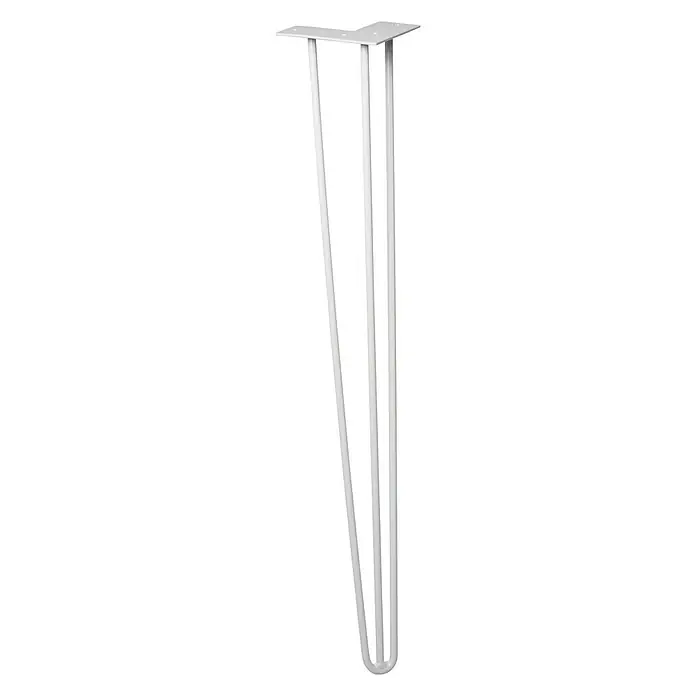 Wagner System Möbelfuß Hairpinlegs - Länge: 710 mm, Licht Grau, Stahl - Vorderansicht