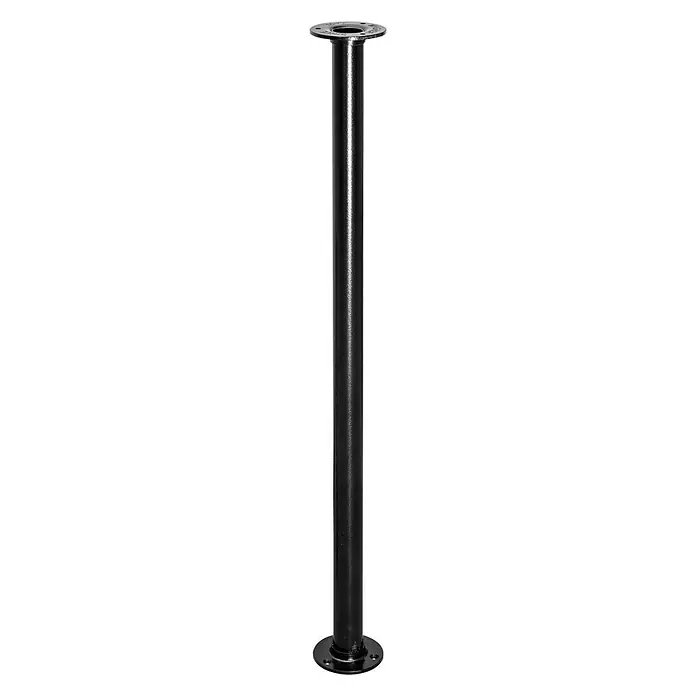 Wagner System Möbelfuß Industrial Pipe - Höhe: 710 mm, Stahl, Schwarz - Vorderansicht
