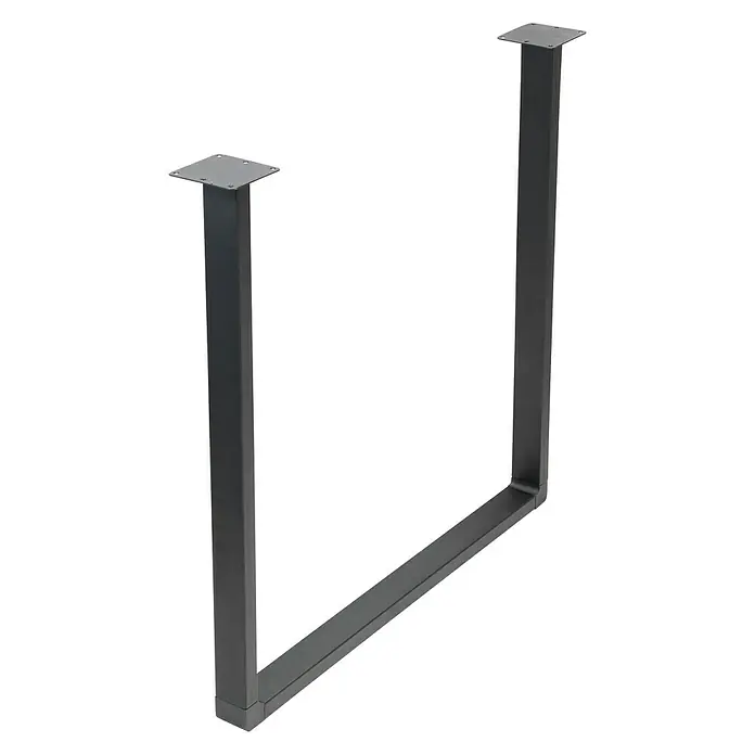 Wagner System Tischgestell - B x H: 700 x 720 mm, Stahl, Pulverbeschichtet, Schwarz - Linke Seitenansicht