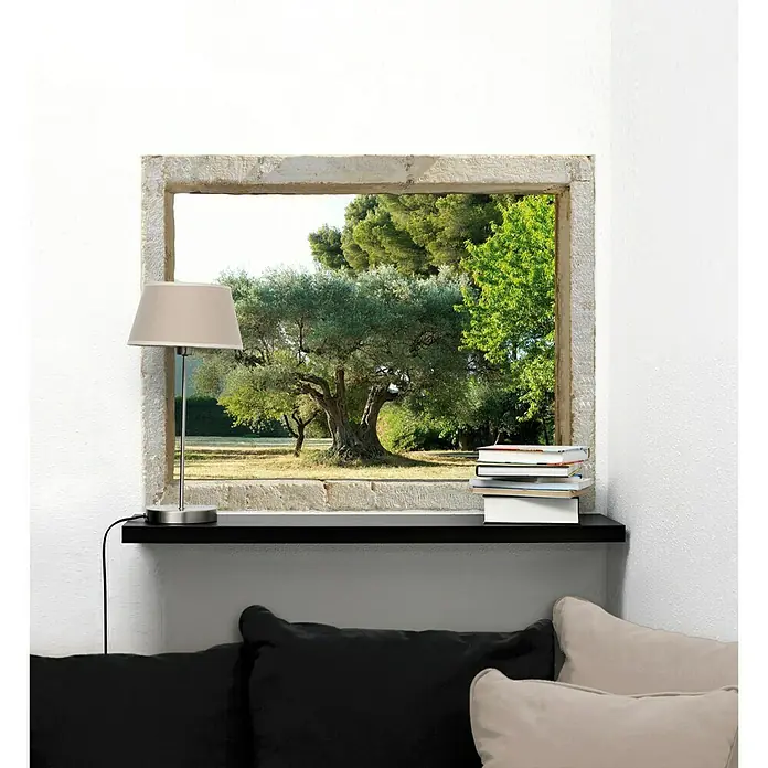 Vinilo forma ventana - Olivo, 75 x 60 cm - Foto ambiente