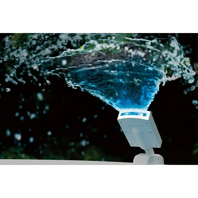 Intex Einbau-Wasserfall - Weiß, L x B x H: 45 x 15 x 22 cm, LED