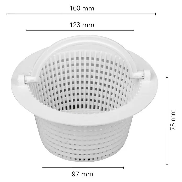 Steinbach Skimmerkorb S1 - Geeignet für: Skimmer, Durchmesser: 16 cm