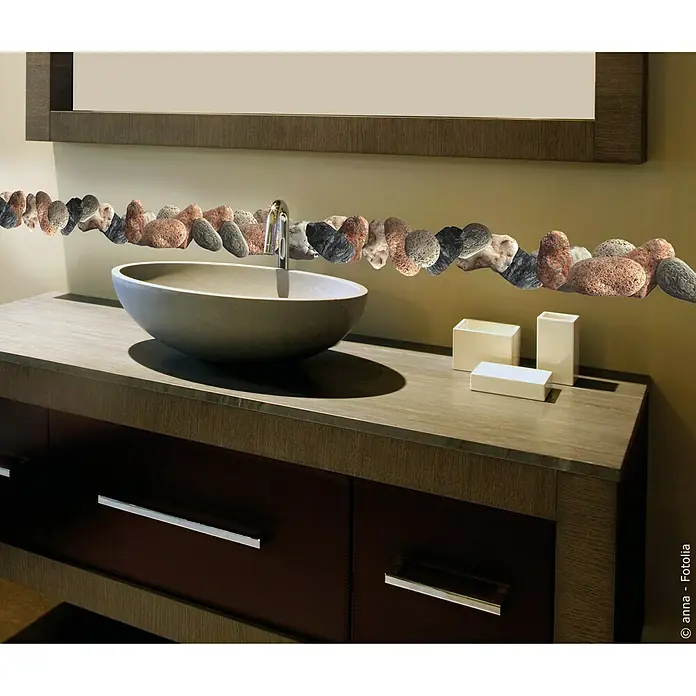 Vinilo de pared - Piedras, 21 x 29,7 cm - Foto ambiente