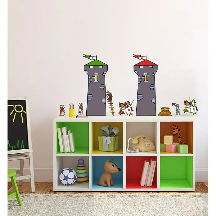 Vinilo de pared Chevalier - Caballero, 24 x 68 cm - Foto ambiente