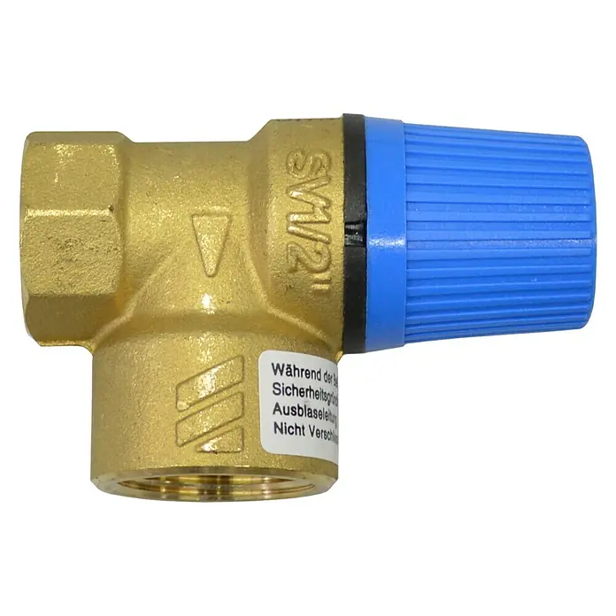 Sicherheitsventil Saco - ½″ x ¾″, Betriebsdruck: 6 bar - Ansicht von oben