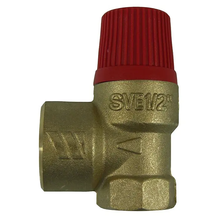Sicherheitsventil Saco - ½″ x ¾″, Betriebsdruck: 2,5 bar - Ansicht von oben