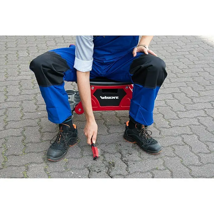 Wisent Montage-Rollhocker - 68 x 37 x 38,5 cm, Belastbarkeit: 135 kg