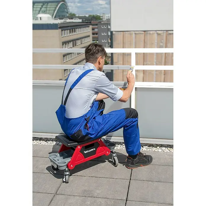Wisent Montage-Rollhocker - 68 x 37 x 38,5 cm, Belastbarkeit: 135 kg