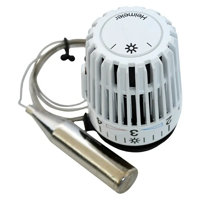 Heimeier Heizkörper-Thermostat K - Weiß, Mit losem Fühler - Ansicht von oben