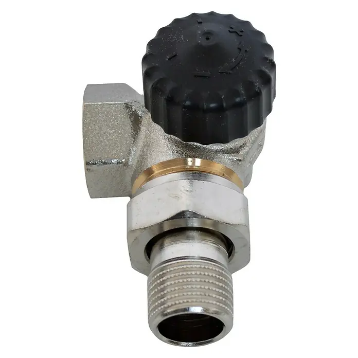 Winkel-Thermostatventil - ½″, Links - Ansicht von oben
