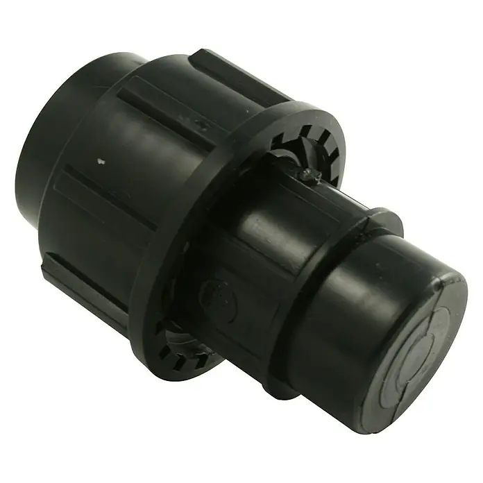 Endkappe HDPE - Durchmesser: 25 mm, Polyethylen - Vorderansicht