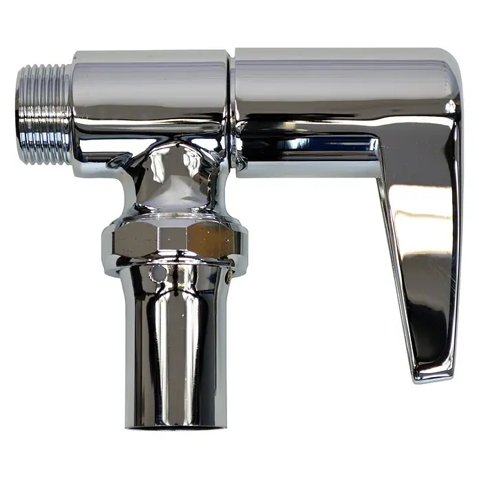 Schell WC-Druckspüler Schweizer - ¾″, Verchromt - Ansicht von oben