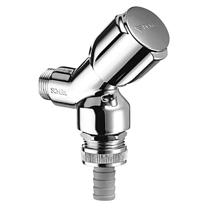 Schell Geräteanschlussventil Comfort - ½″/¾″, Verchromt - Vorderansicht