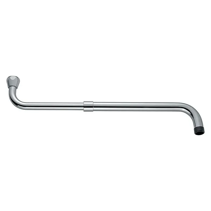 Universal-Auslauf - ¾″, Länge: 28 cm, Chrom - Vorderansicht