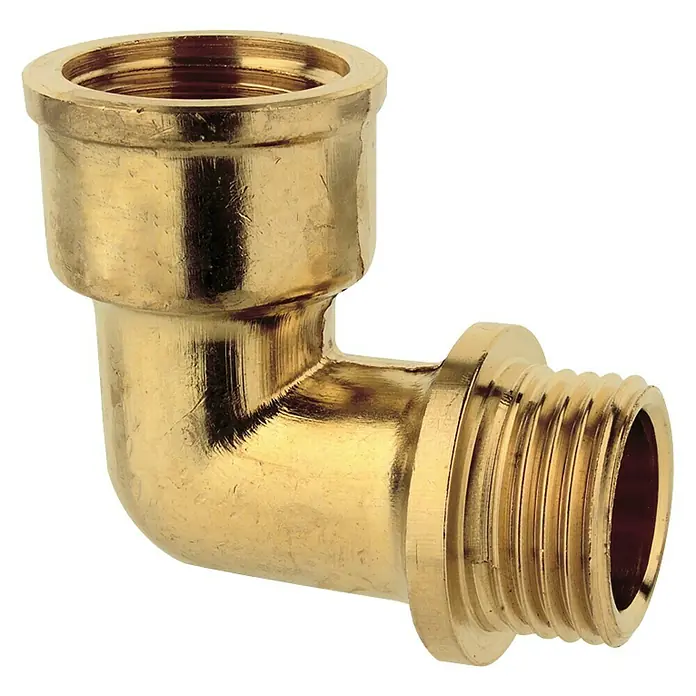Winkel IA - 1″, Messing, Blank - Vorderansicht