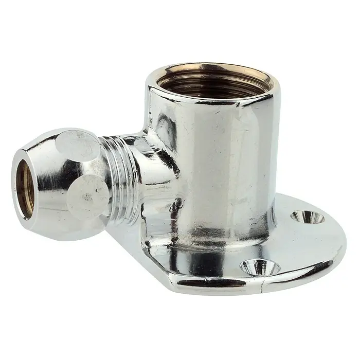 Fali tárcsa - ½″, 12 mm, Krómozott - Elülső nézet