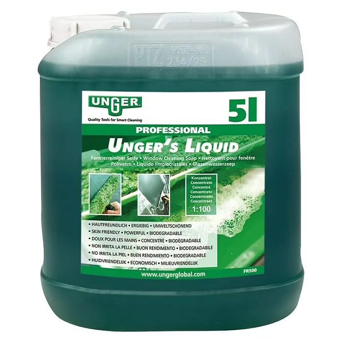 Unger Glasreiniger - 5 l, Kanister - Vorderansicht