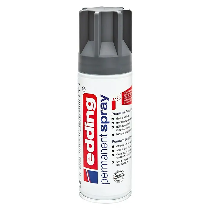 Edding Sprej Permanent - Antracit, 200 ml - Pogled sprijeda