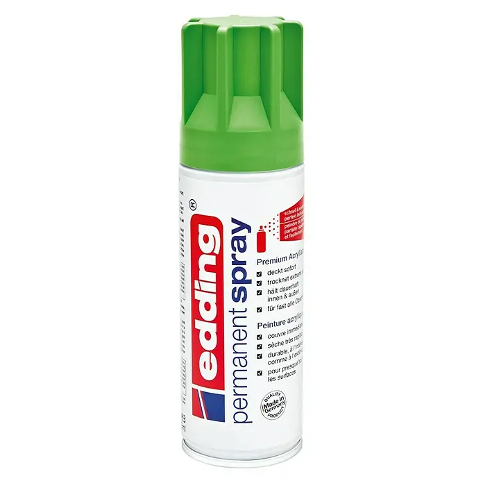 Edding Sprej Permanent - Žutozelene boje, 200 ml - Pogled sprijeda