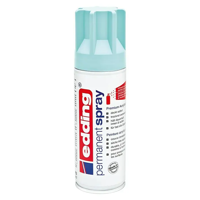 Edding Permanent Spray - Pastellblau, 200 ml - Vorderansicht