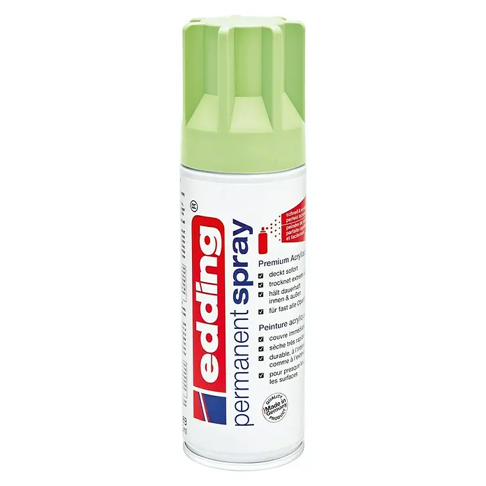 Edding Permanent Spray - Pastellgrün, 200 ml - Vorderansicht