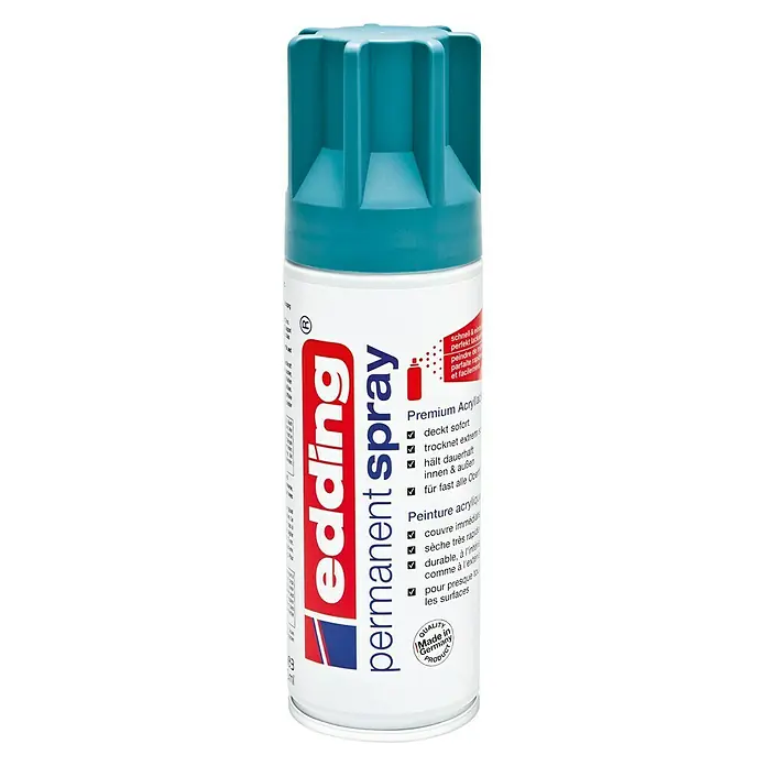 Edding Permanent Spray - Petrol, 200 ml - Vorderansicht