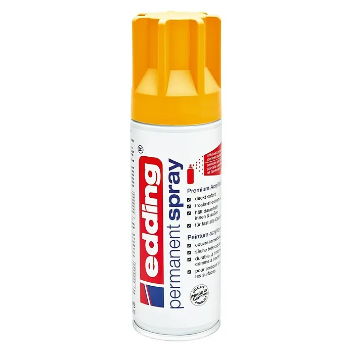 Edding Permanent Spray - Sonnengelb, 200 ml - Vorderansicht