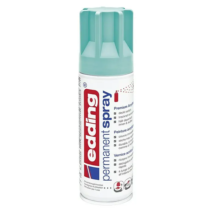 Edding Sprej Permanent - Tirkizno, 200 ml - Pogled sprijeda